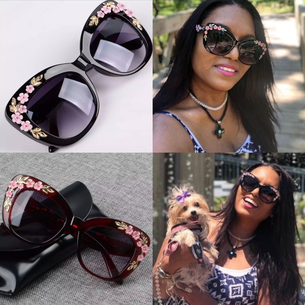 Luxury Sunglasses Flower Blossom